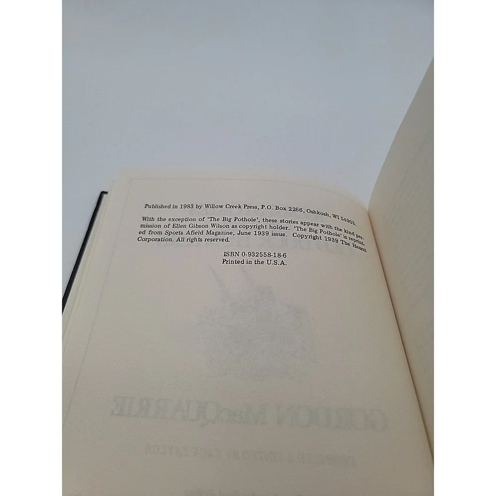 Gordon MacQuarrie More Stories of the Old Duck Hunters Hardcover 1983 Good